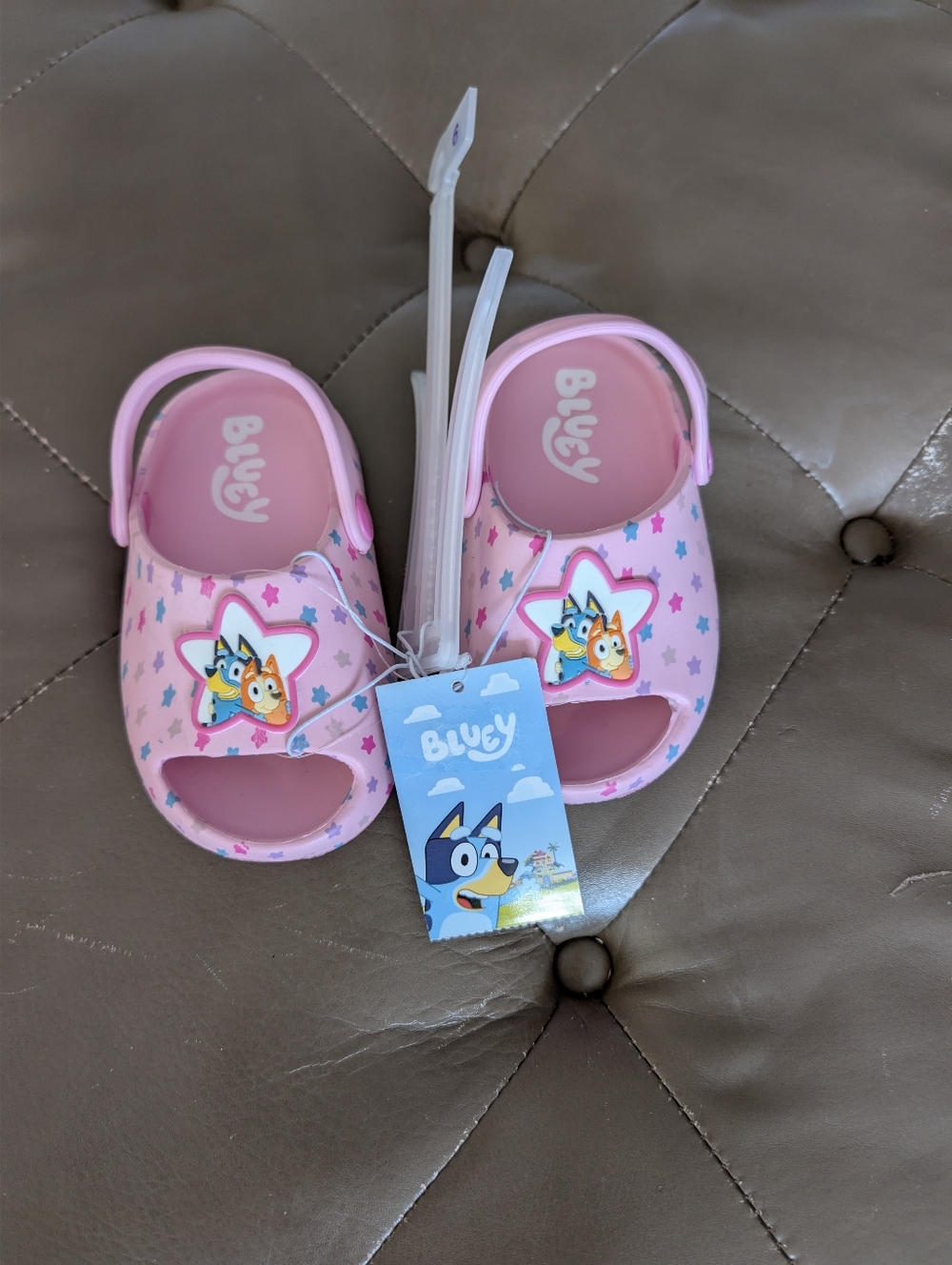 BLUEY - Baby Girls Sandals Size 6 PINK